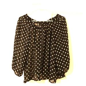 Polka dot blouse